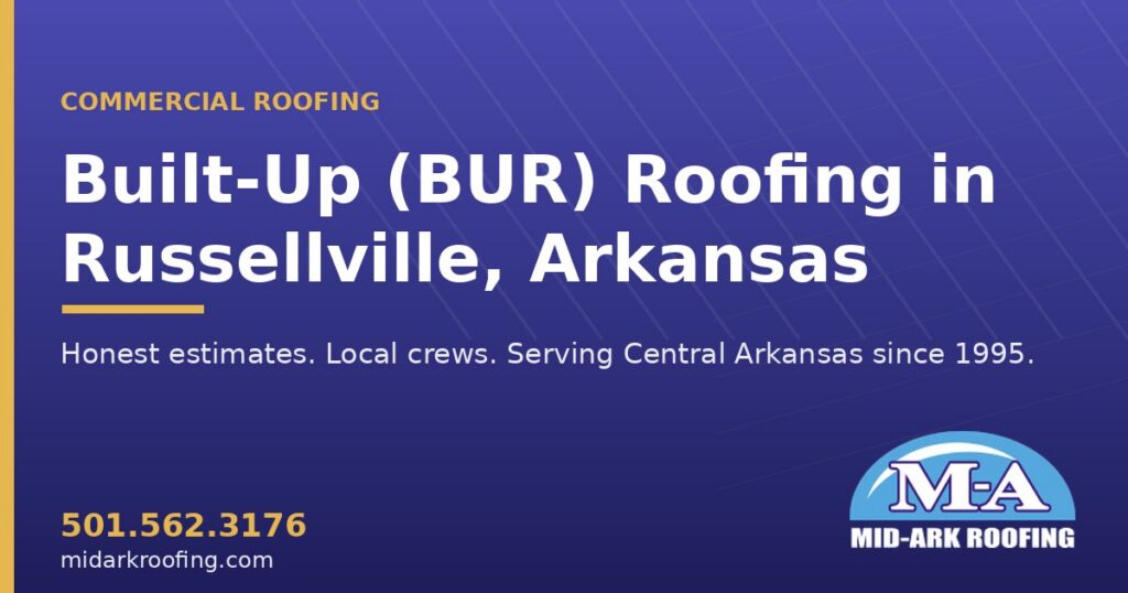 Built-Up (BUR) commercial roofing — Russellville, AR