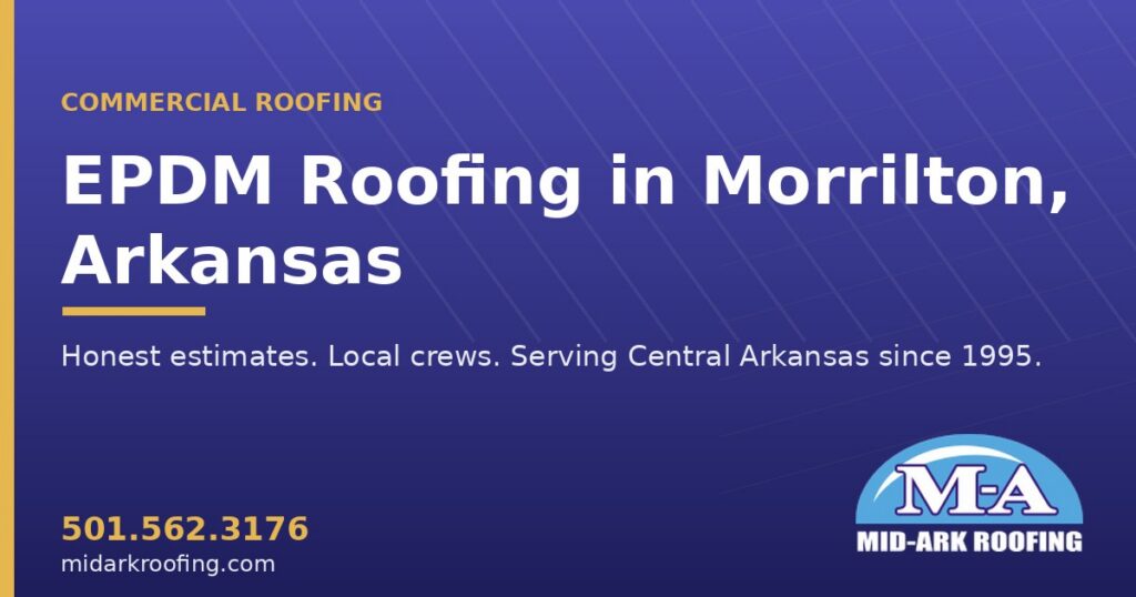 EPDM commercial roofing — Morrilton, AR