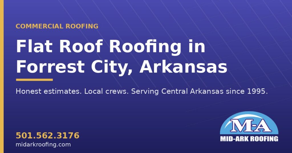Flat Roof commercial roofing — Forrest City, AR