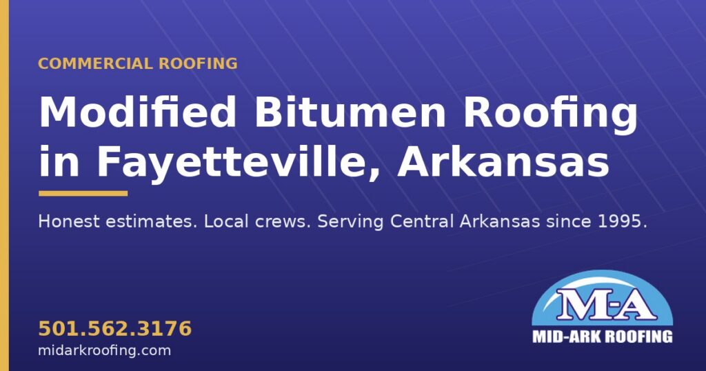 Modified Bitumen commercial roofing — Fayetteville, AR