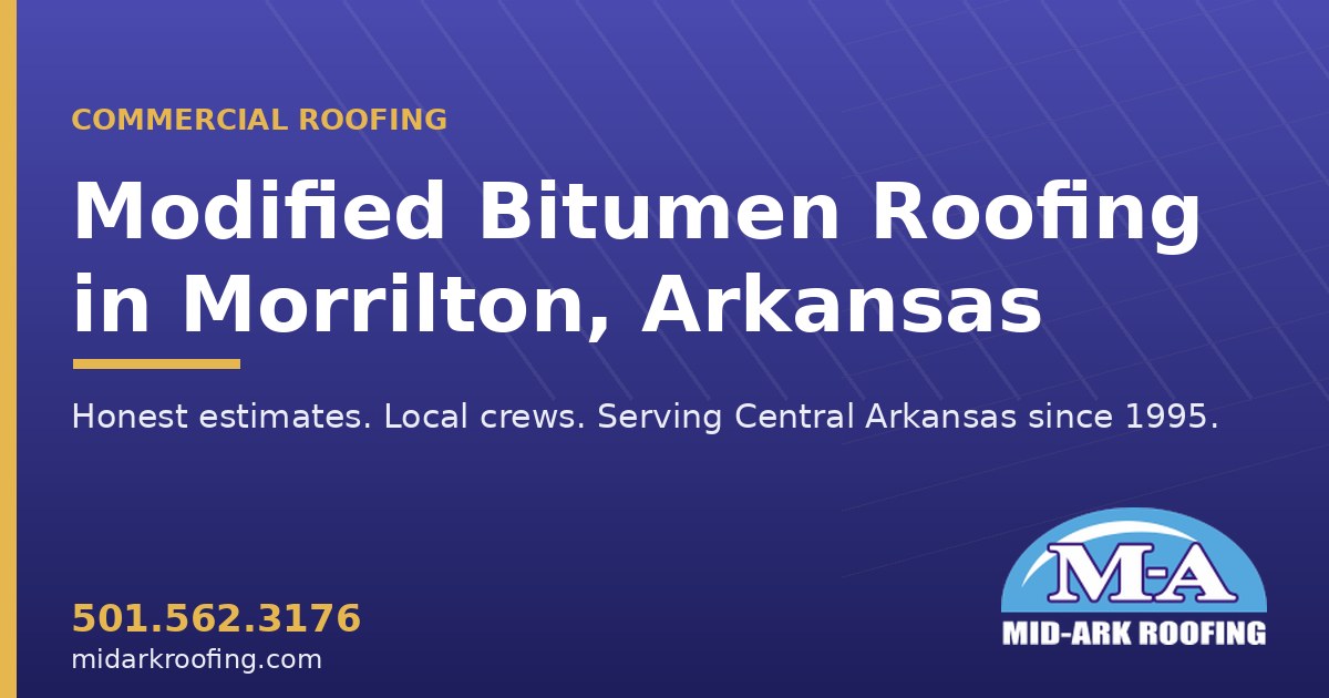 Modified Bitumen commercial roofing — Morrilton, AR