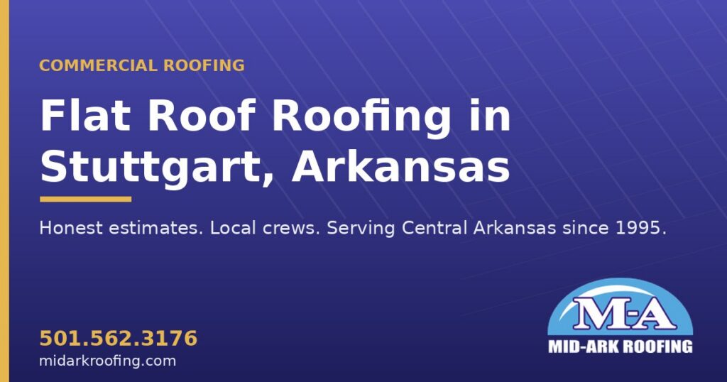 Flat Roof commercial roofing — Stuttgart, AR