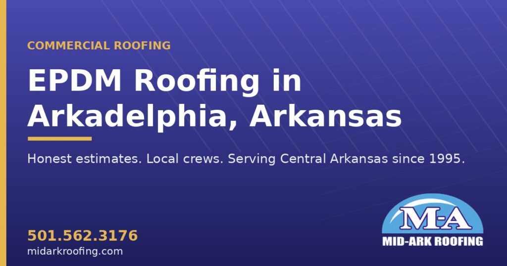 EPDM commercial roofing — Arkadelphia, AR