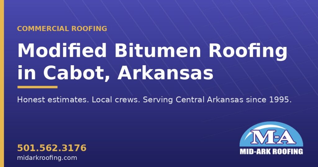 Modified Bitumen commercial roofing — Cabot, AR